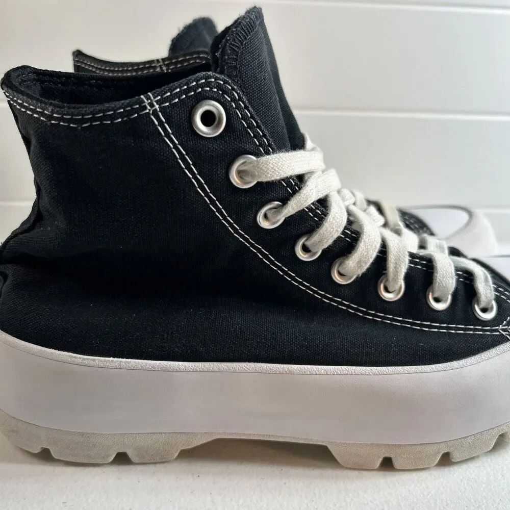 Converse Women’s Shoes Size 9 Black/White CTAS Hi Lugged Platform All Star Chuck